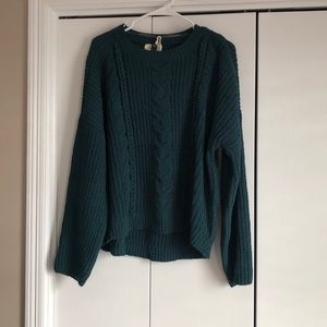 Dark green sweater